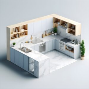Render de Cocina Moderna